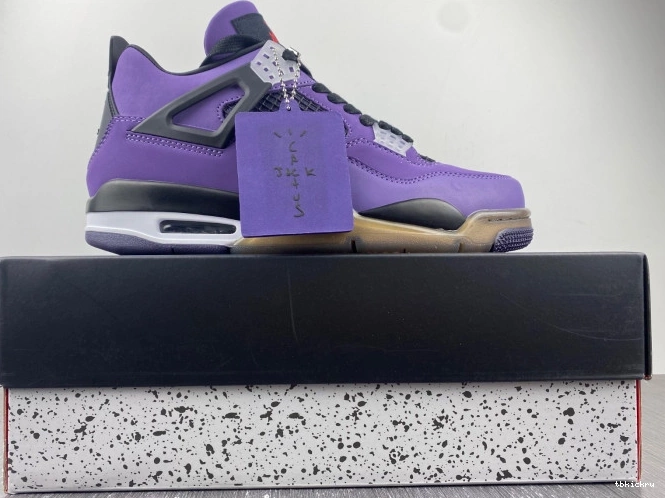 Reps TBkick and Family) Retro 4 (Friends Jordan 766296 LN4 Scott Travis Purple 0812